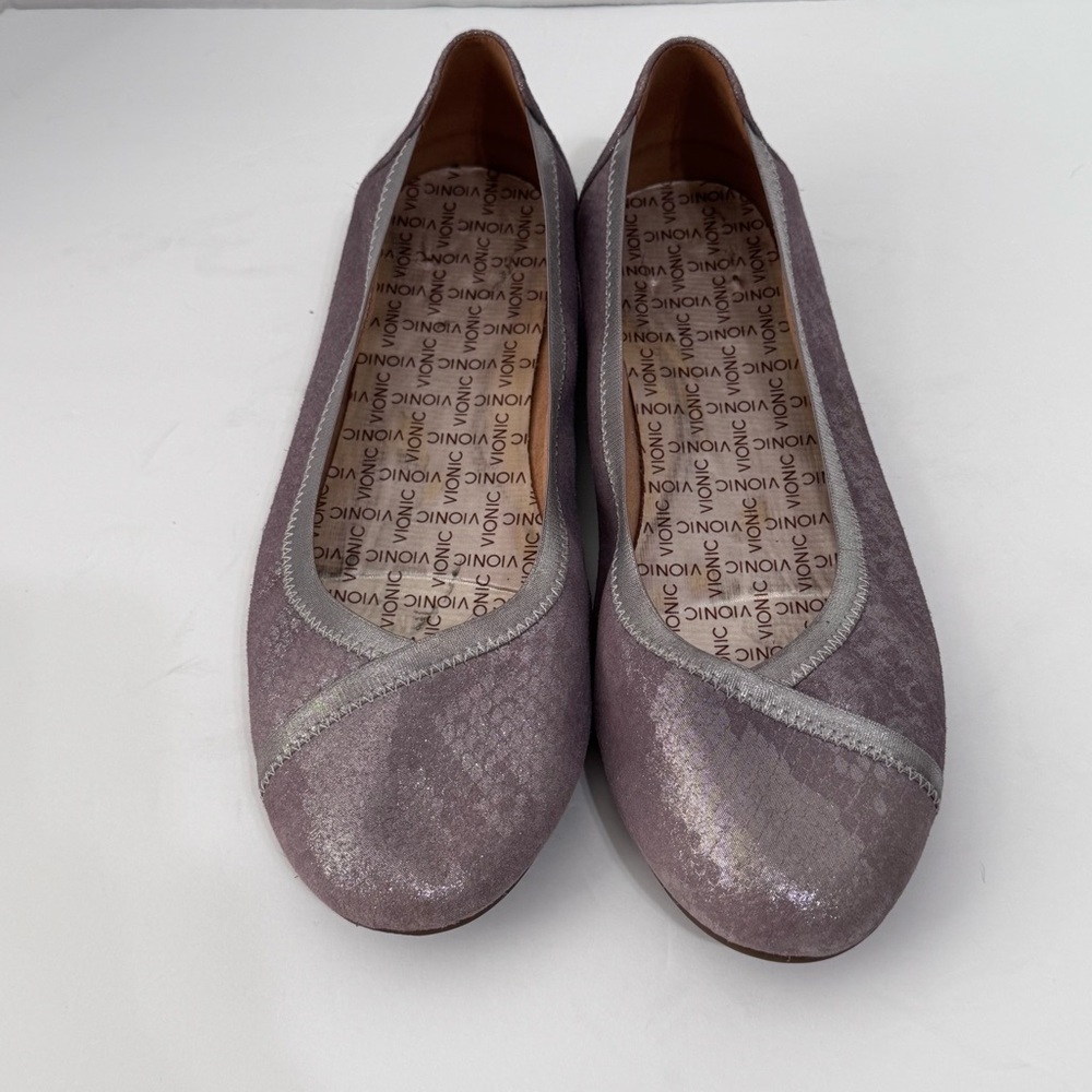 Vionic caroll Purple Flats with Rounded Toe size 9 - Picture 4 of 9